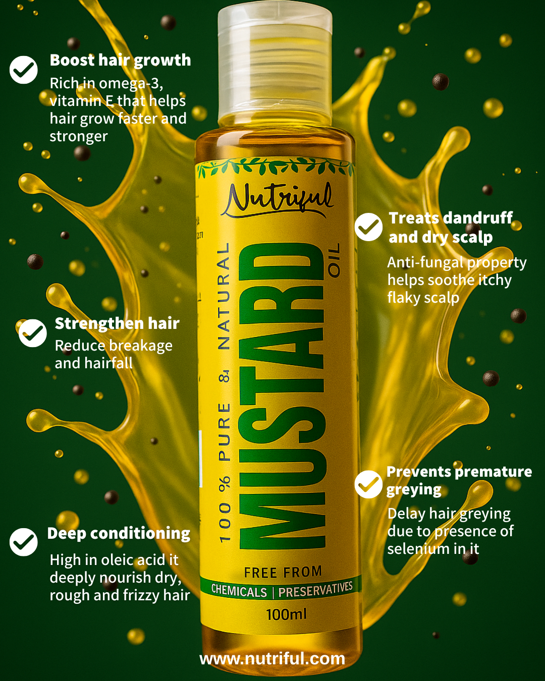 Cold Pressed Mustard Oil - Image 2